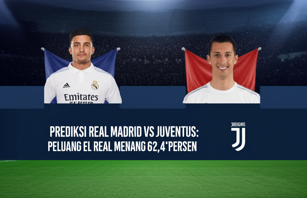 Prediksi Real Madrid vs Juventus: Peluang Kemenangan 62,4%