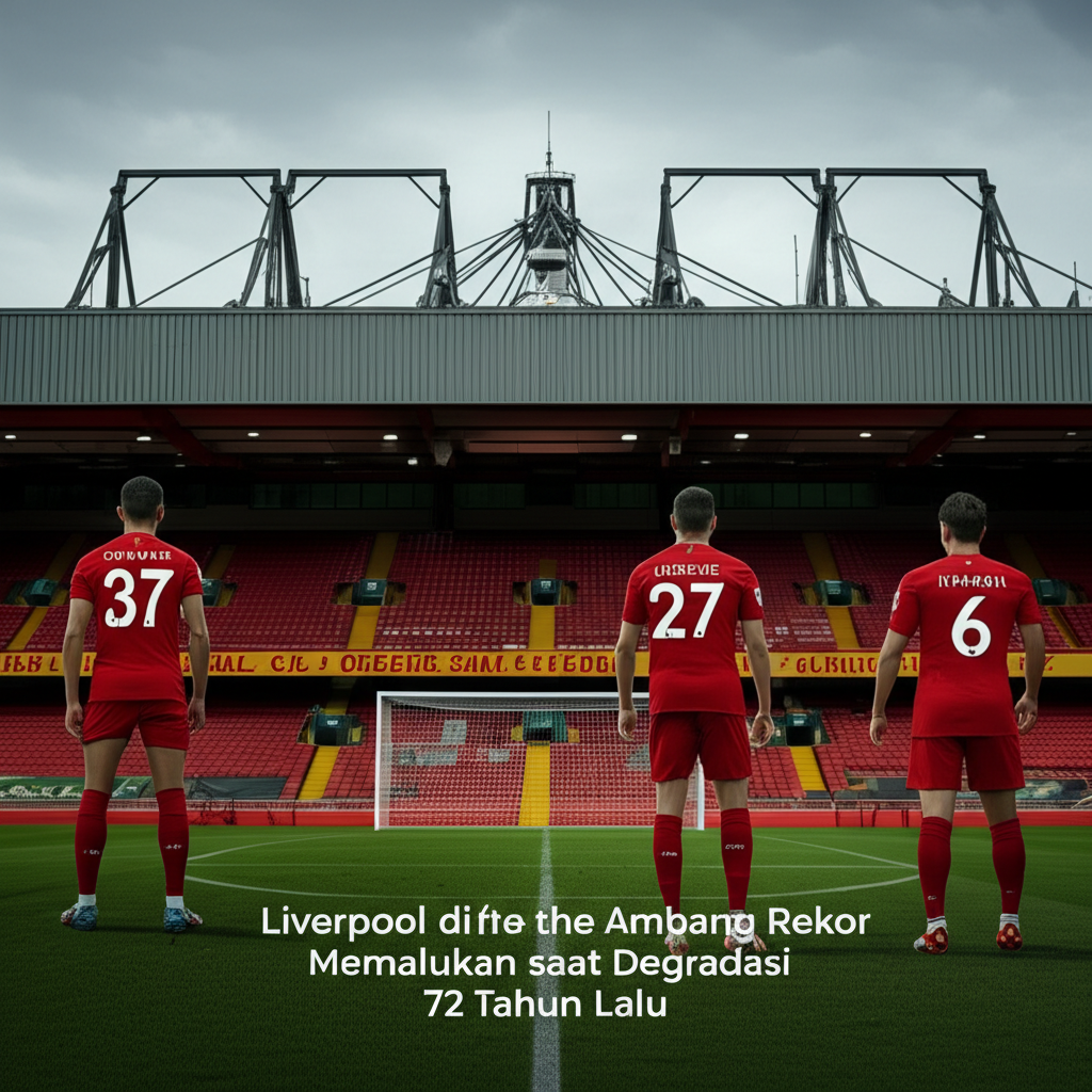 Liverpool di Ambang Rekor Memalukan: Analisis Risiko Degradasi 72 Tahun Lalu