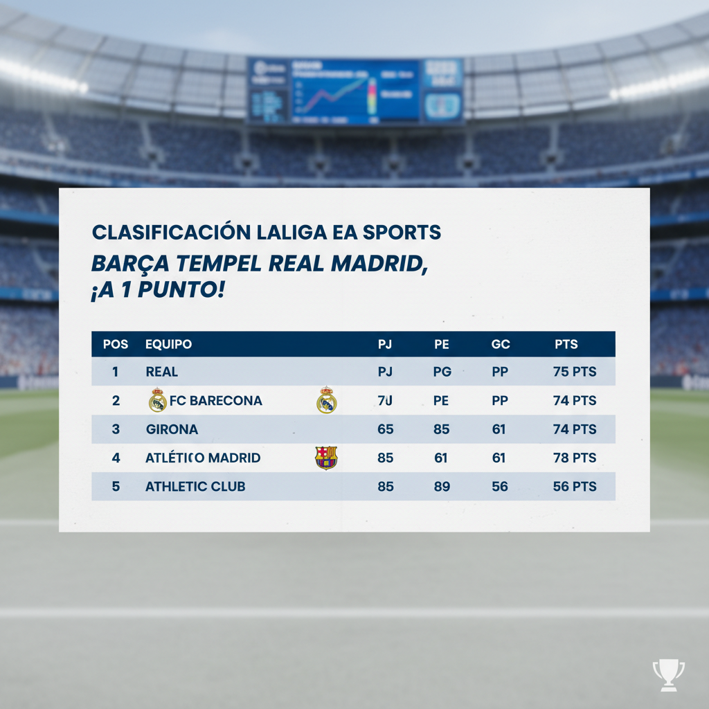 Klasemen Liga Spanyol: Barca Tempel Real Madrid, Beda 1 Poin